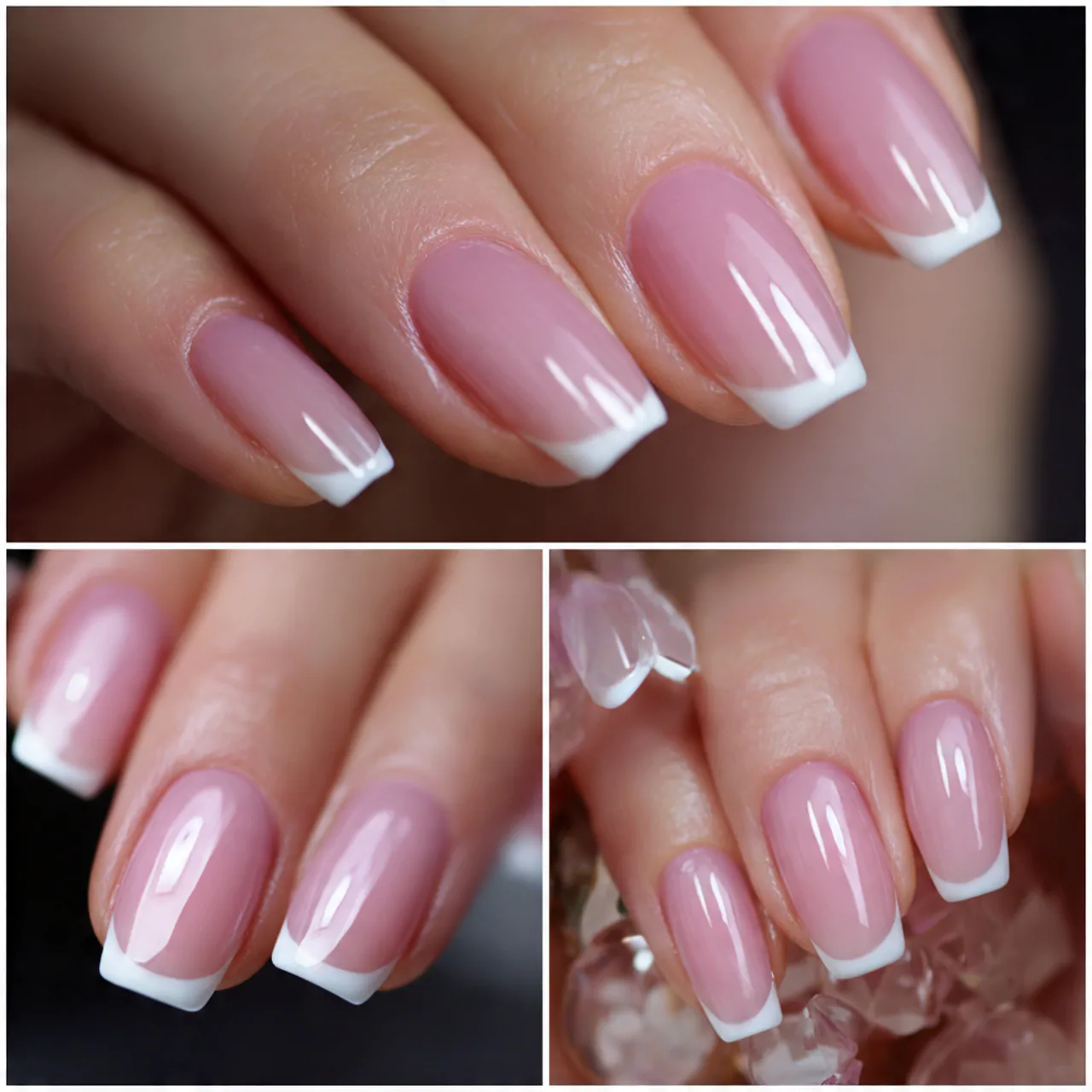 Classy Acrylic Nails: 15 Elegant, Salon-Tested Sets That Look Expensive 2 classic micro french acrylics ultra thin tip attra