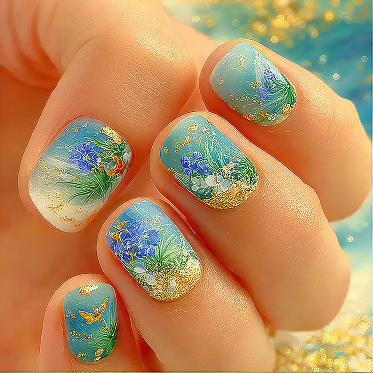 lavender milk short nails attractive nails