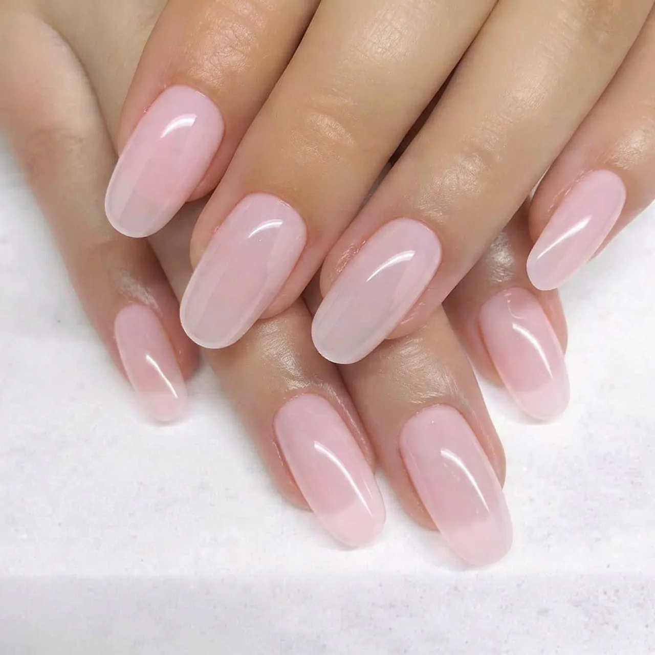 Classy Acrylic Nails: 15 Elegant, Salon-Tested Sets That Look Expensive 4 lip gloss pink acrylics sheer jelly effect attract