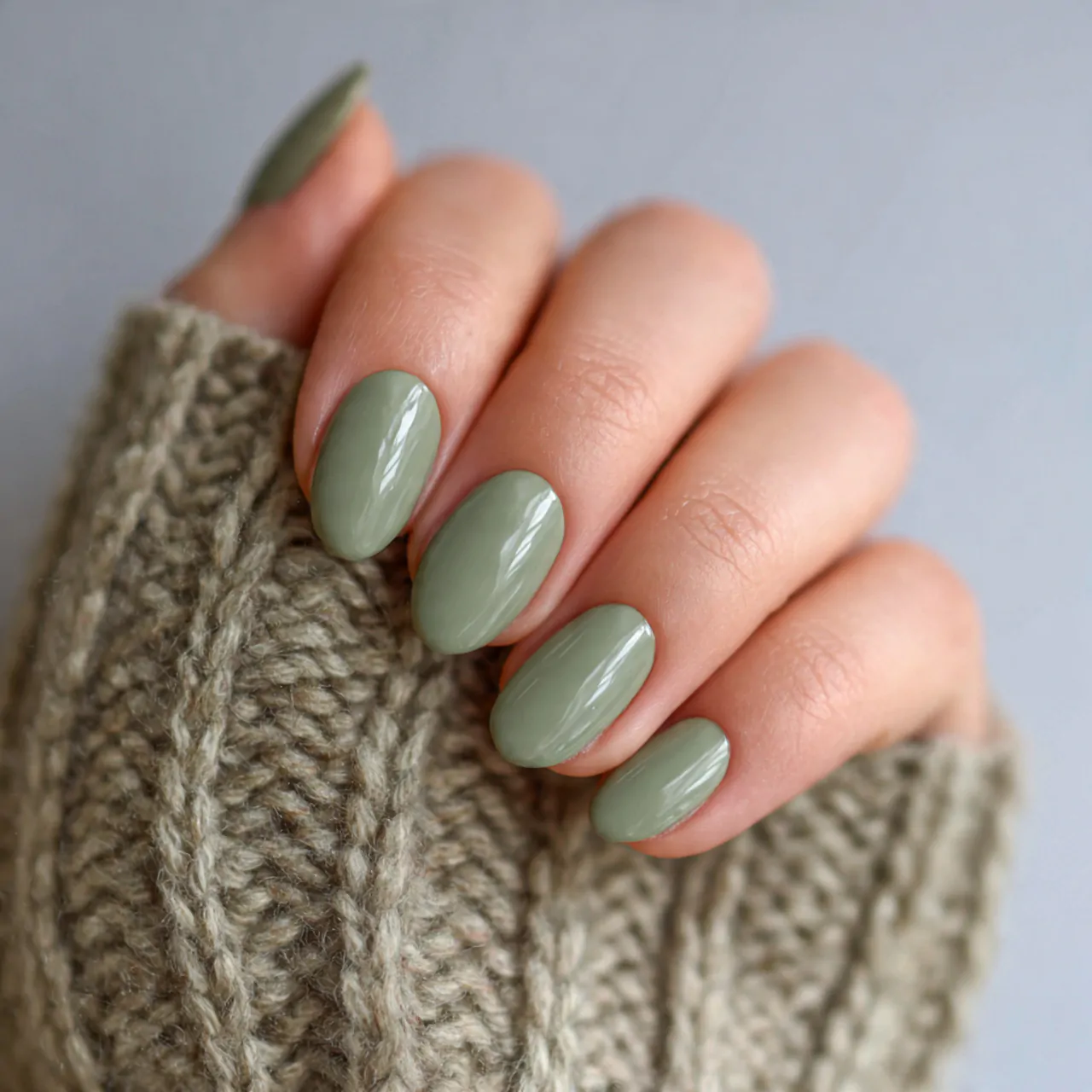 sage green simple nails decent looks nails
