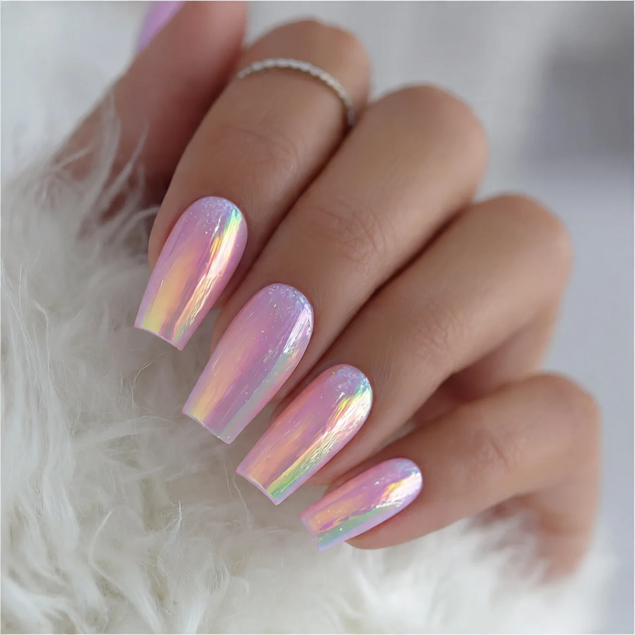 sheer gloss nails attractive nails