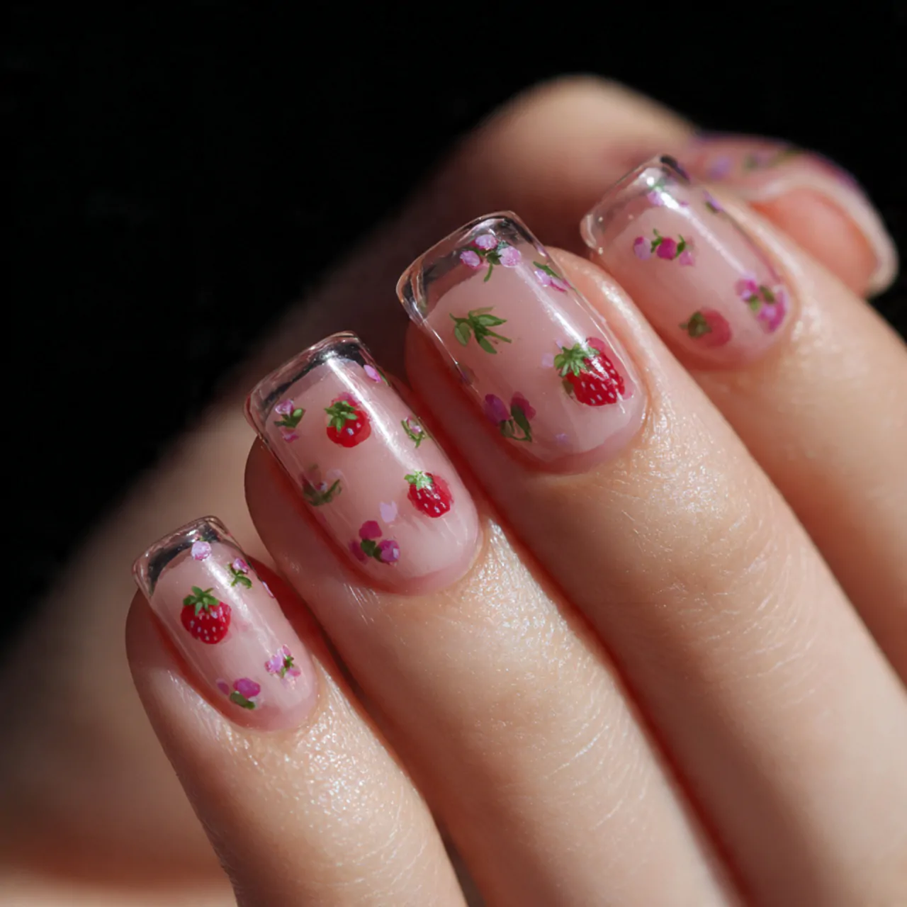Nail Designs: That Look Stylish, Wearable, and Professionally Done 8 sheer jelly berry nail designs tiny nails