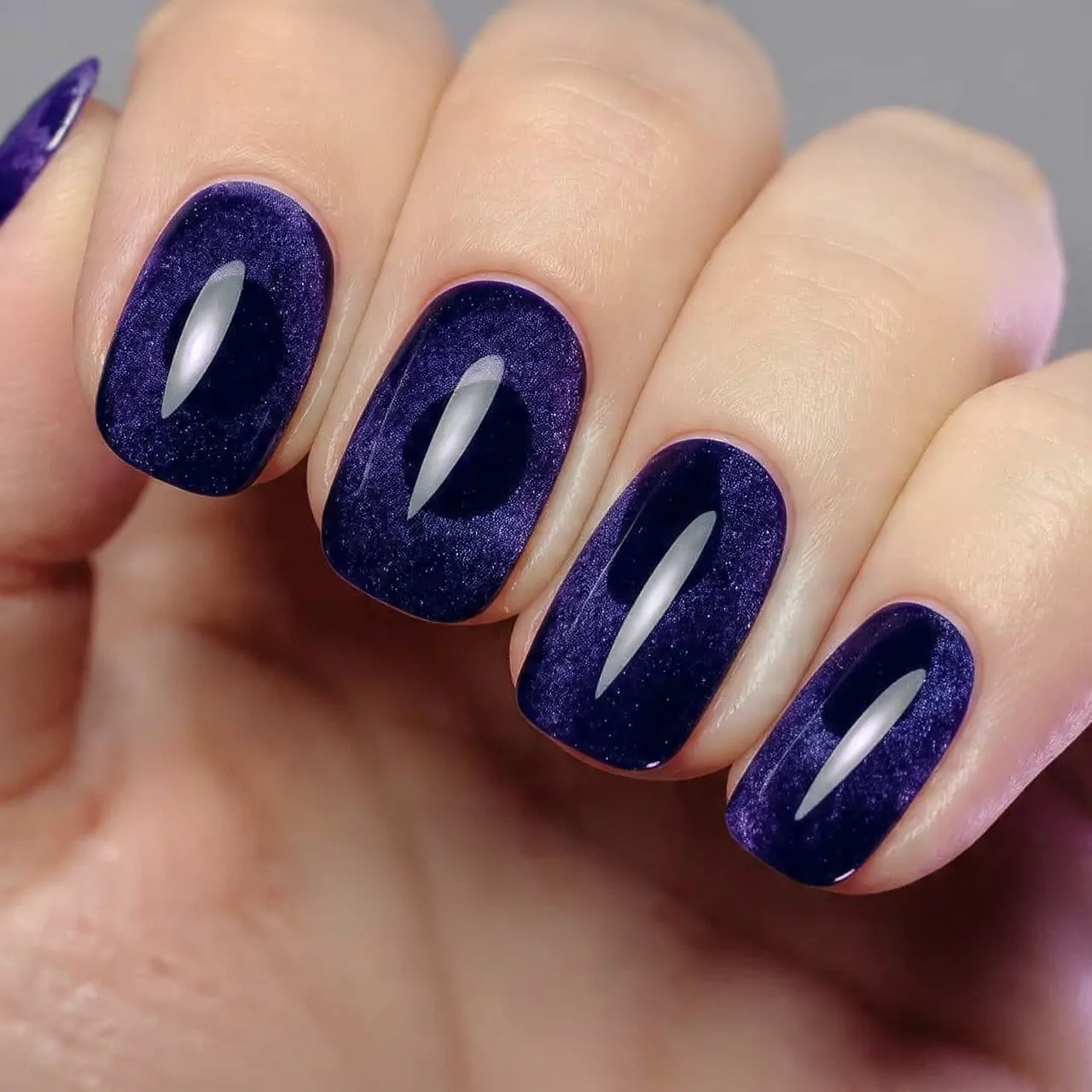 Classy Nails: 15 Salon-Tested Designs That Look Expensive and Wear Well 11 velvet cat eye magnetic soft glow nature look nail
