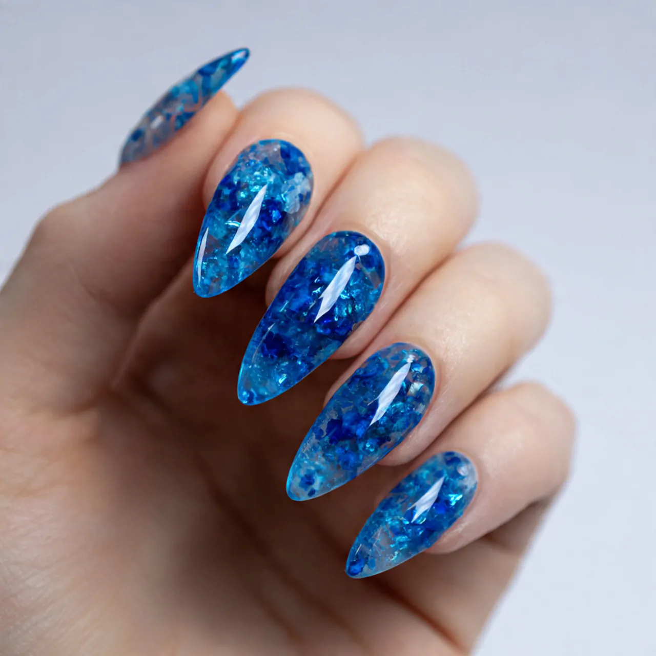 blue jelly nails 2