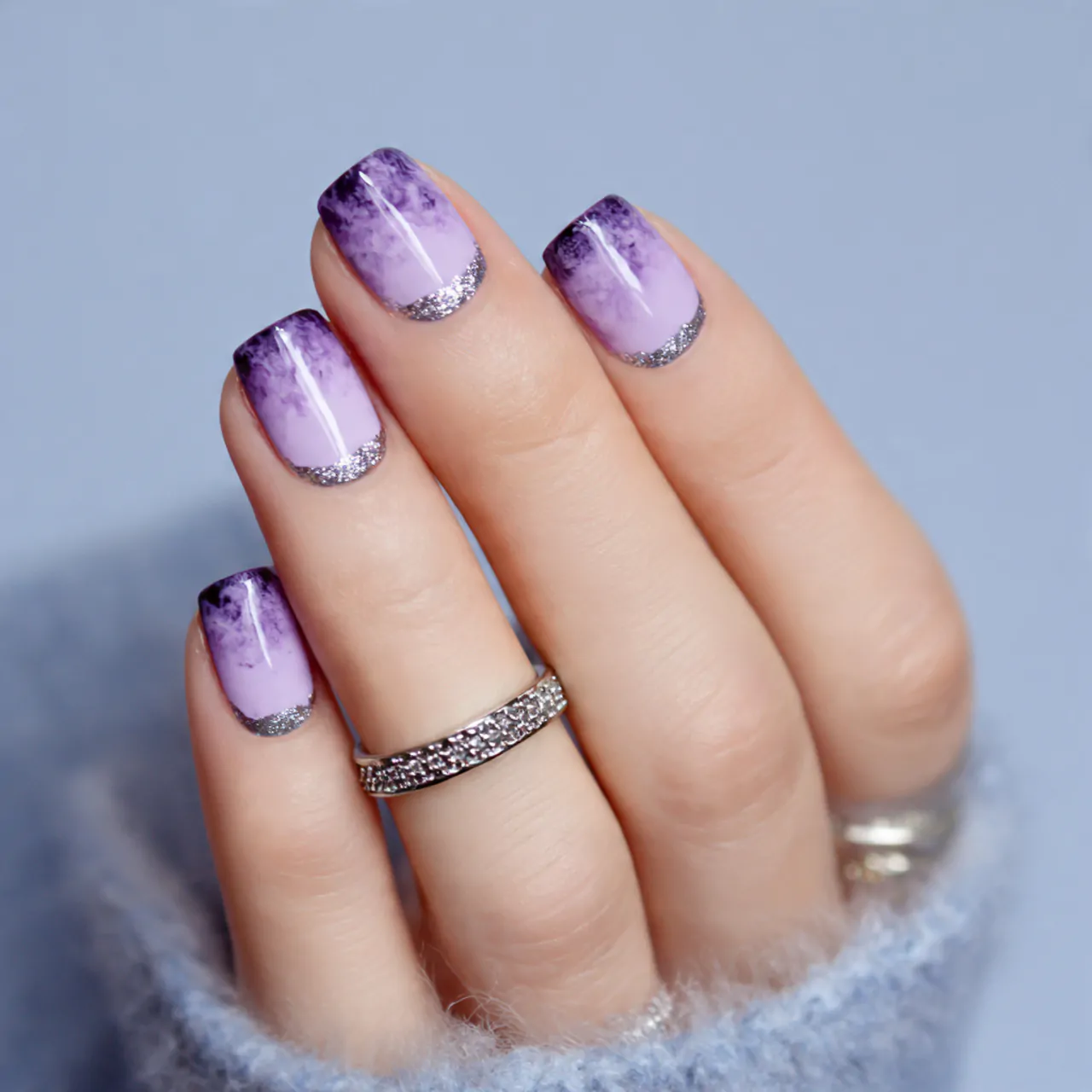 half moon quick nail art nails