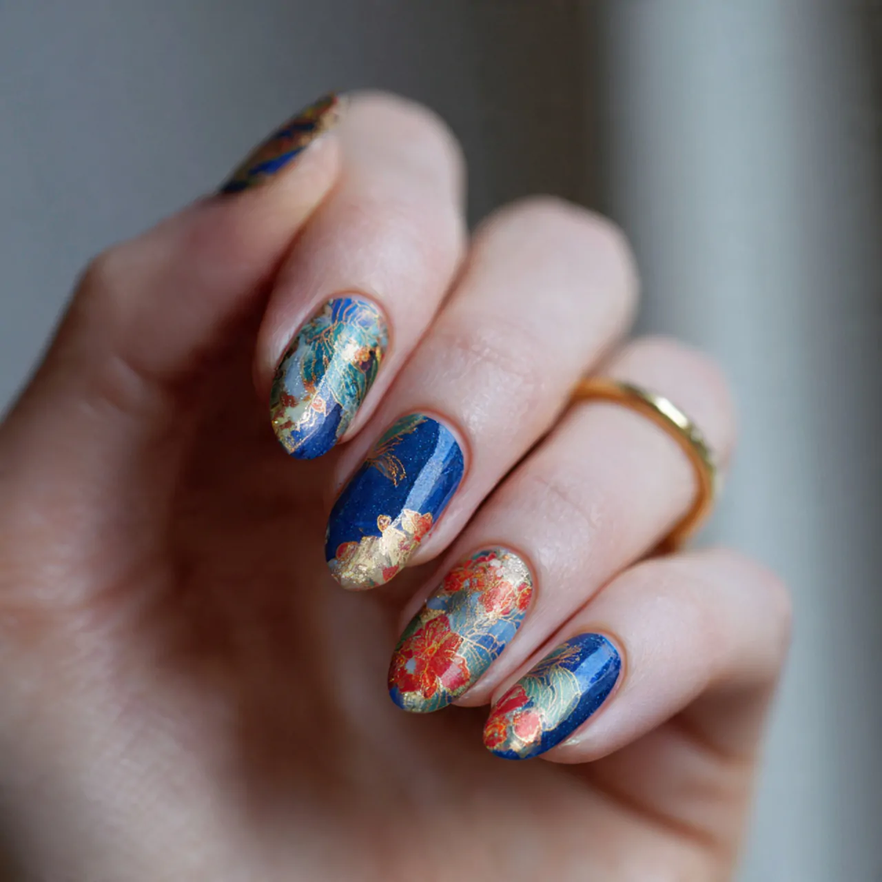milky white work nails